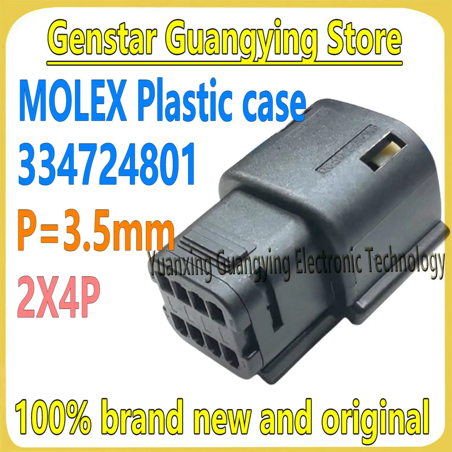(10 pieces) 33472-4801 334724801 8PIN 3.5mm Pitch Receptacle Crimp Terminal Shell 100% Brand New and Original