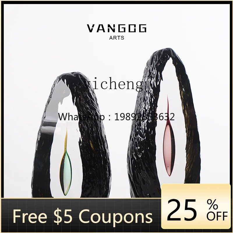 

AB abstract art, high-end glazed living room ornaments, modern entrance window decoration crafts