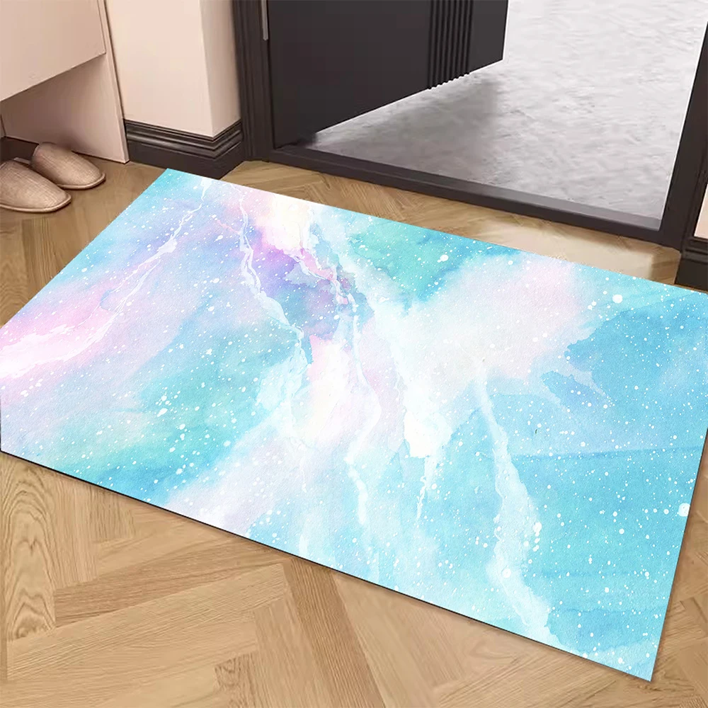 Color Art Diatom Mud Mats Absorbent Non-slip Quick Drying Pad,  Door Mat Bathroom Household Modern Simplicity Earth Hard