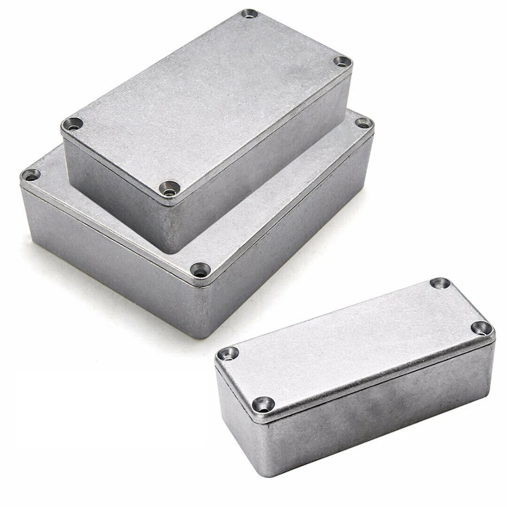 Effect Aluminum Box Metal Electric Case Instrument Silver Enclosure Project Box 1590B 1590XX 1590DD 1590C