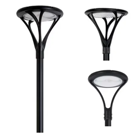Industrial Light IP65 Waterproof High Efficiency 2400lm with PWM Control 15w Solar Post Top Light for Garden