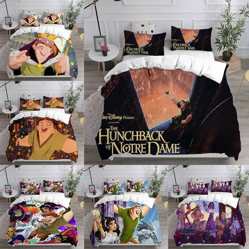 

The Hunchback of Notre Dame Bedding Sets Comforter Quilt Bed Cover Duvet Cover Pillow Case 2-3 Pieces Sets Kids Adult Size