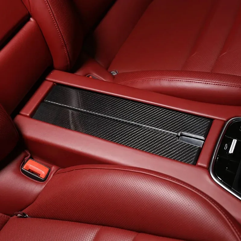 

metyoucar For Porsche Panamera 17-20 Real Carbon Fiber Car Central Control Instrument Panel Steering Wheel Trim Car Accessories