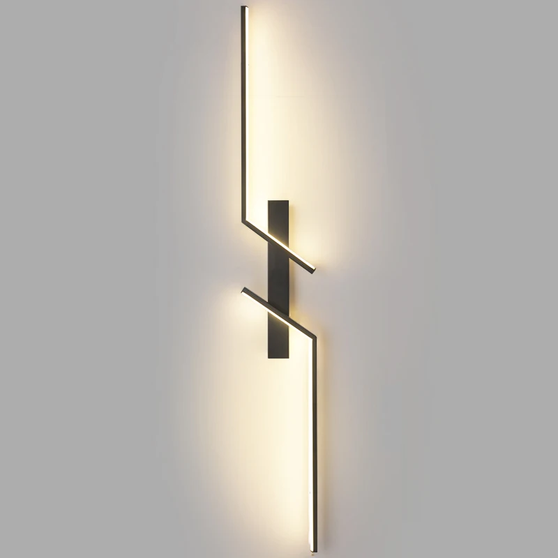 Modern Creative Strip Led Wall Light Minimalist Bedroom Bedside Wall Sconce Led Lights Living Room TV Sofa Background Wall Lamp