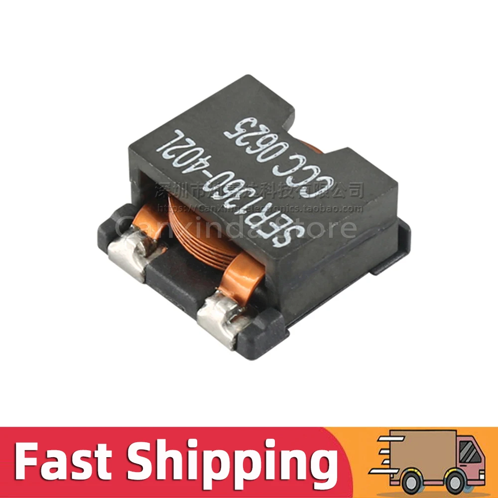 5pcs SER1360-402L SER1360 402L SMD SMT Moulding Shield Power Inductor Inductance 4uH 9.4A High Current Flat Copper Coils Filter