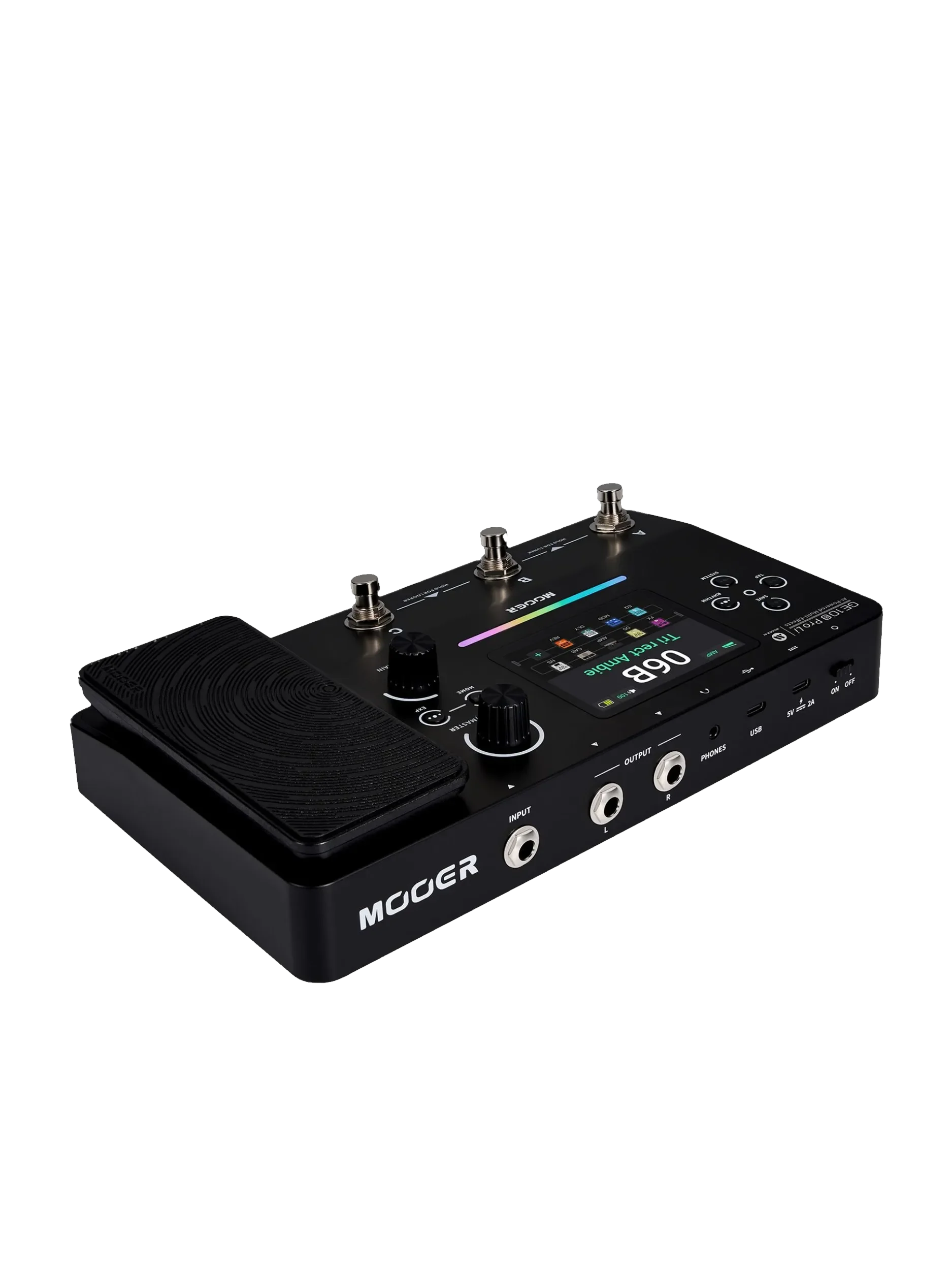 Mooer GE100 Pro/Pro Li Intelligent Multi-Effects: 50 Banks, 3 Presets/Bank, AI Tone, IR/NAM, Bluetooth, Looper, Drum, Portable