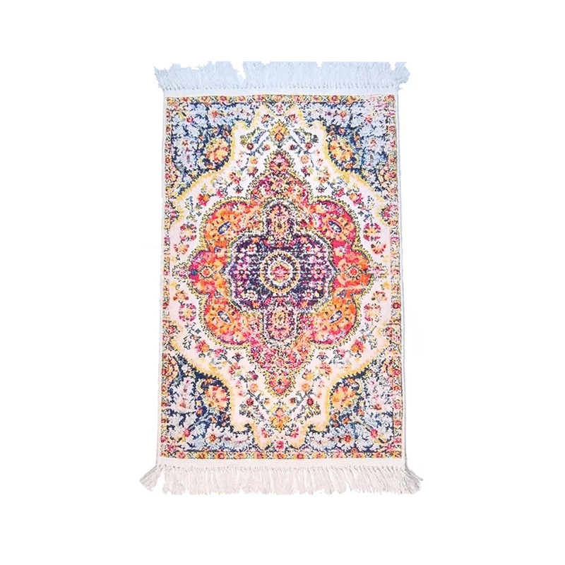 Rectangle 70x110cm Prayer Mat Folding Machine Wash Islamic Prayer Mat Worship Blanket Ramadan Gift