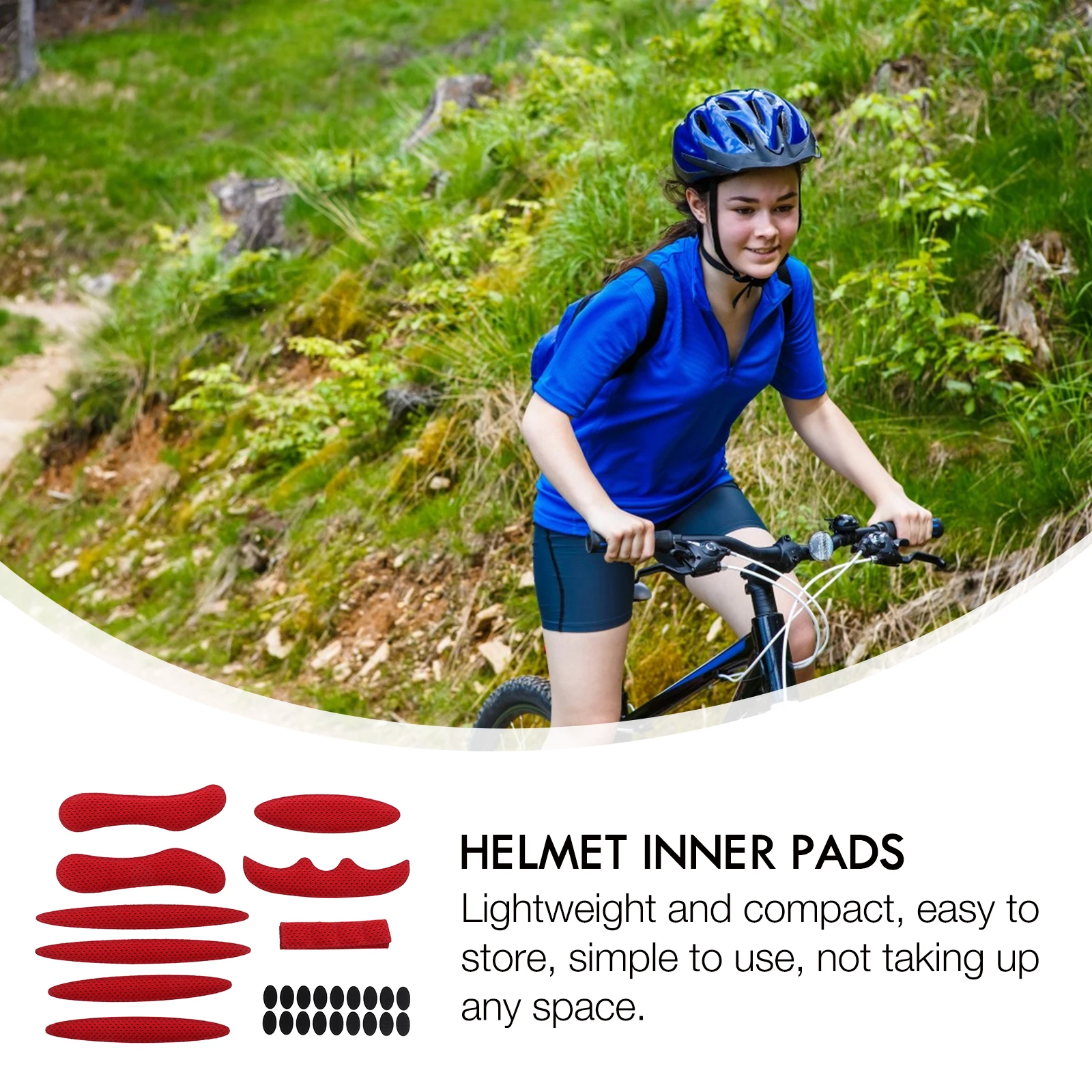 

Padding Kit 2 Sets Sponge Pads for Bike Motorcycle Helmets Lightweight Compact Durable Practical Long Lasting Safety