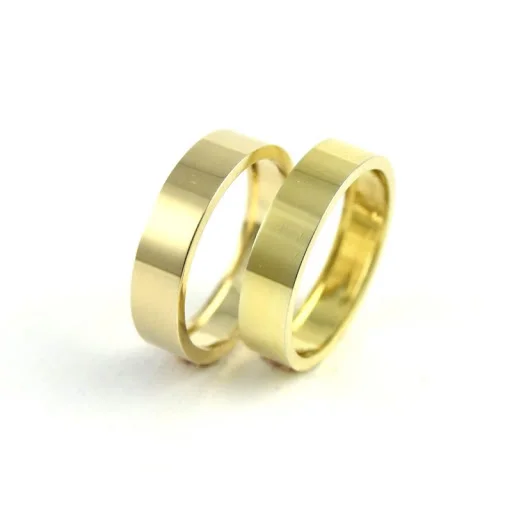 3,5mm Gold Square Wedding Alliances