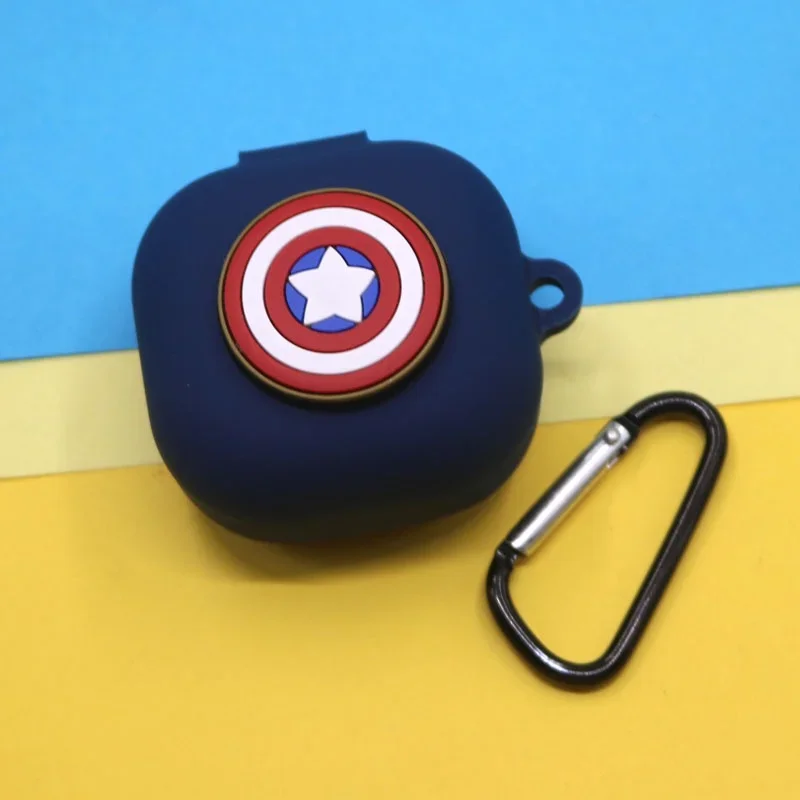 Funda de silicona con gancho para auriculares Anker Soundcore R50i/P20i, funda protectora con dibujos animados de Marvel