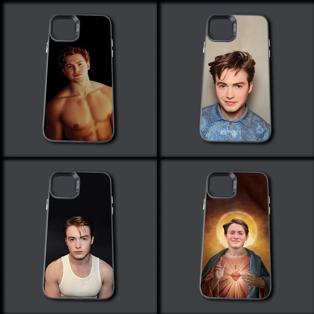 Cool Actor Kit C-Connor Phone Case For iPhone 16,15,14,13,12,11,Mini,Pro,MAX Gray Drop Matte Shockproof Soft Cover