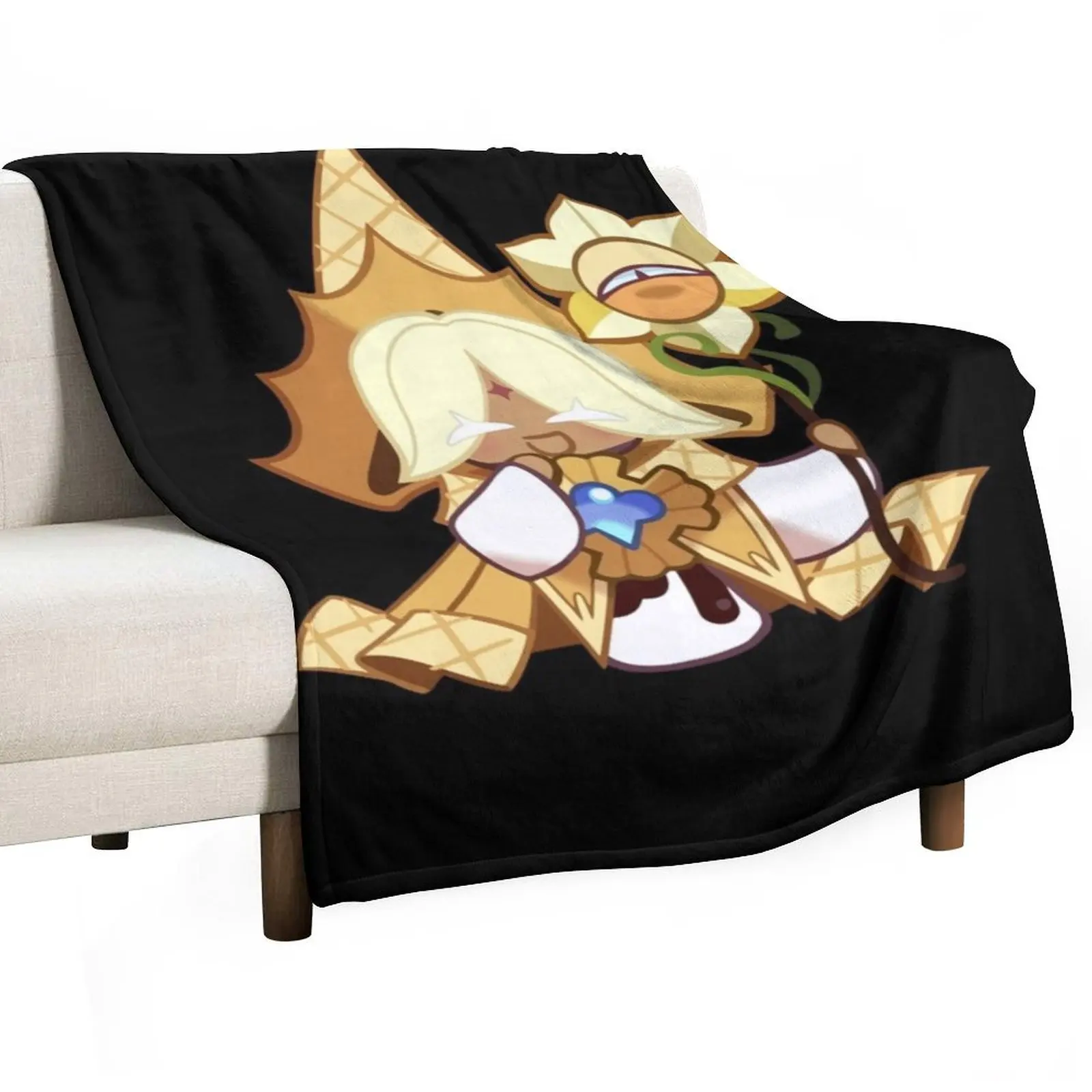 

Pure Vanilla Cookie Cookie Run Kingdom Classic Throw Blanket Fluffy Cozy Throw Blanket for Home Decor