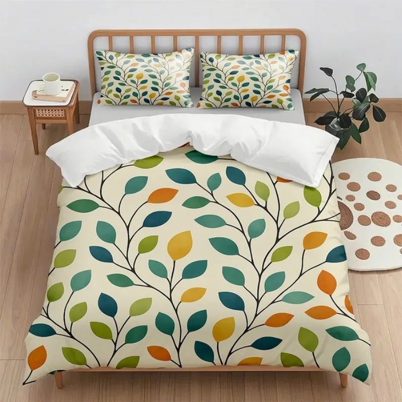 (quilt cover + pillowcase) Digital printing quilt cover set 2pcs/3pcs holiday gift household quilt cover without sheet