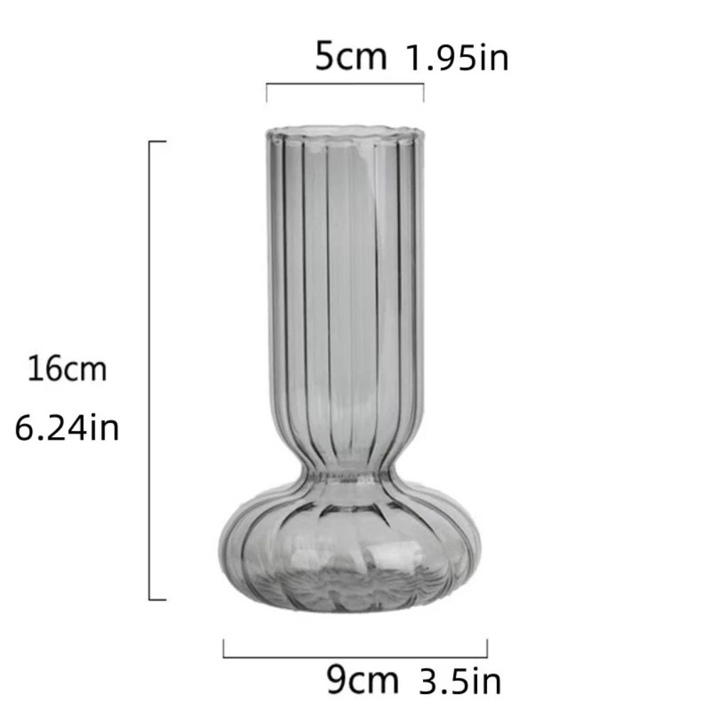 Nordic Striped Glass Vase 8