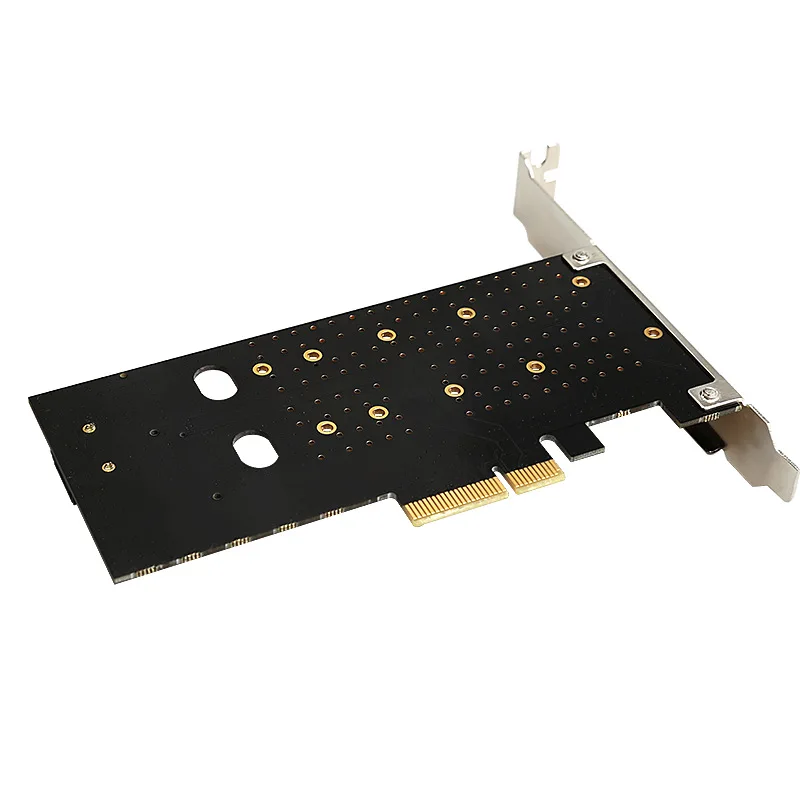 PCIE to M.2 expansion card NVME NGFF adapter card M2 dual disk SSD solid state drive Bkey+Mkey