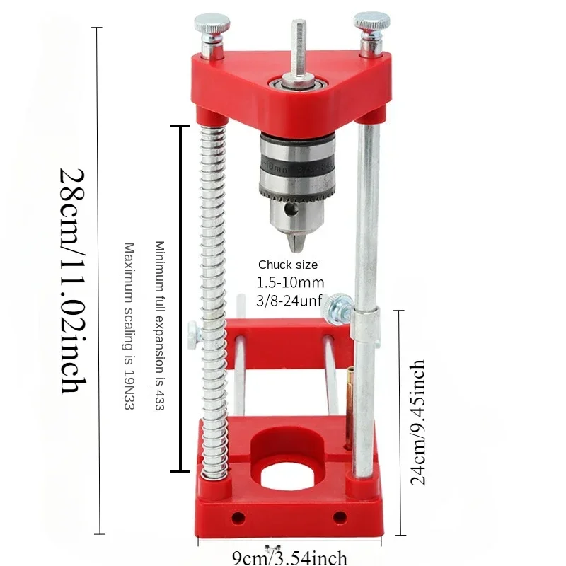 Imagem -06 - Broca Guia Imprensa Locator Jig Jig Condutor para Perfuração Manual Broca Quadrada Anexo Carpenter Buracos Marcenaria Ferramenta de Carpintaria