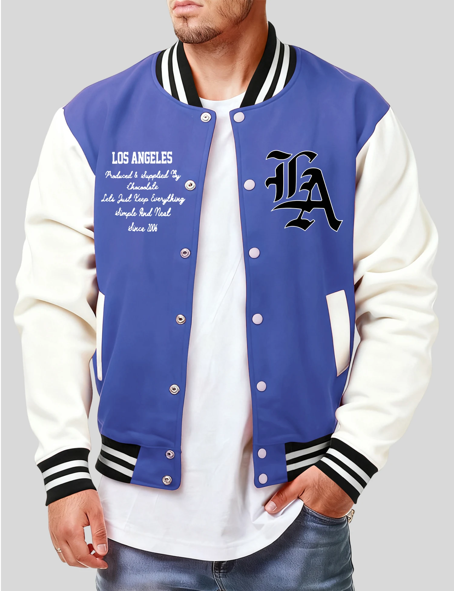 

About The Letters Of The City Jacket Man Fashion Loose Baseball Jersey Autumn Hip Hop Streetwear Fleece Unisex Vintage Clothing