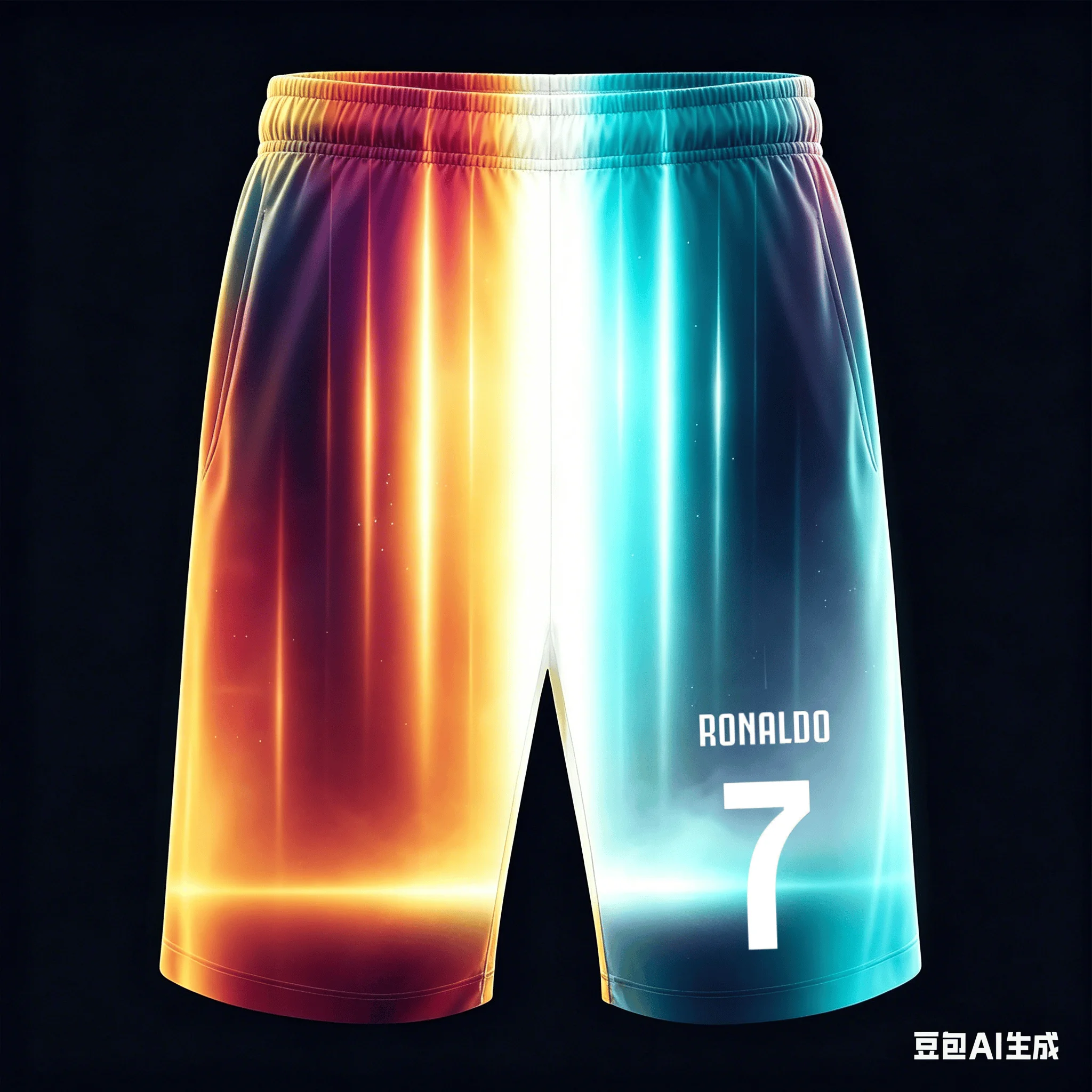 New Summer Style Ronaldo No.7 Quick-Drying Sports Training Shorts for Adults and Kids Unisex Football Shorts Beach Shorts