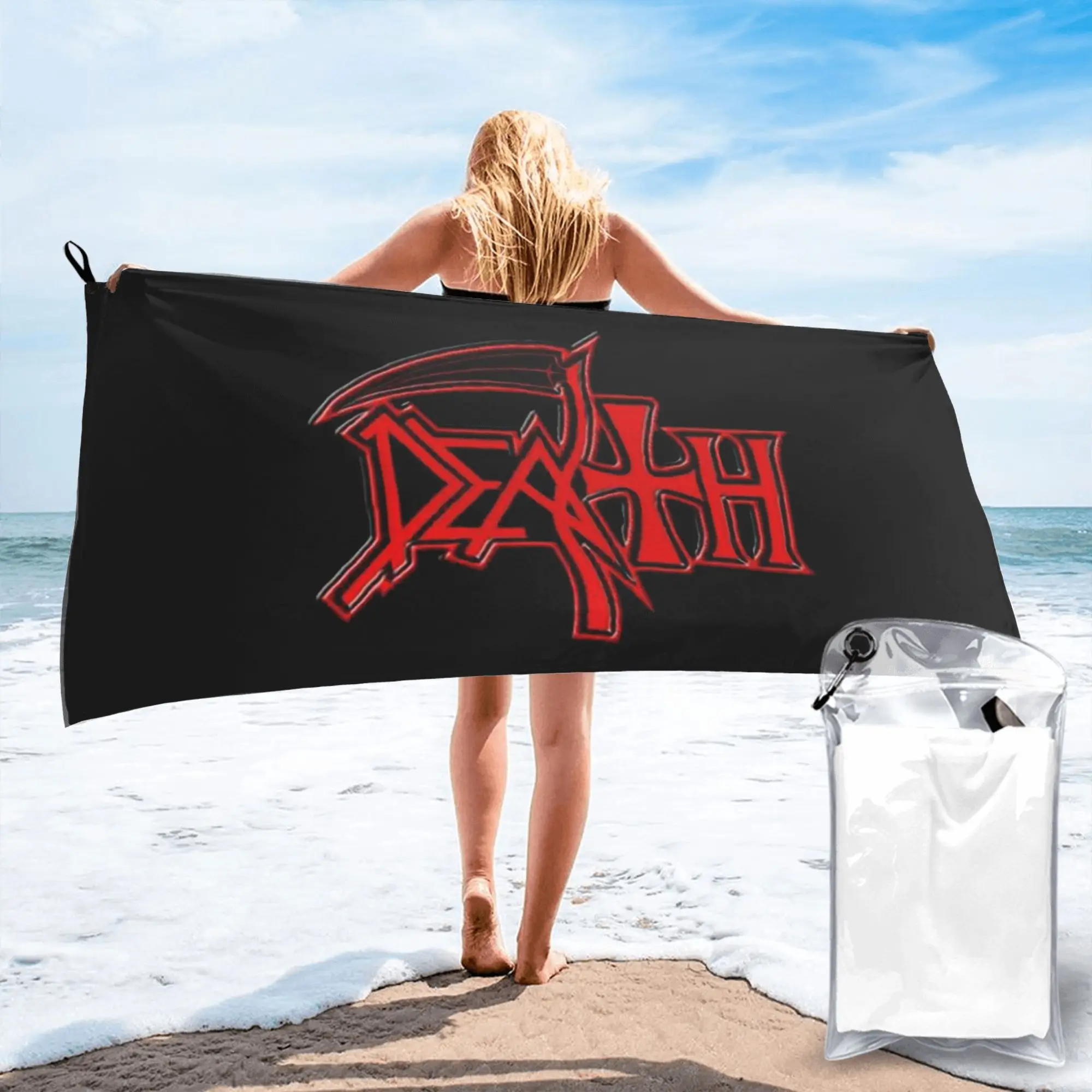 

Death Metal Band Beach Towel Soft Microfiber Quick Dry Absorbent Quick Towels For Bath