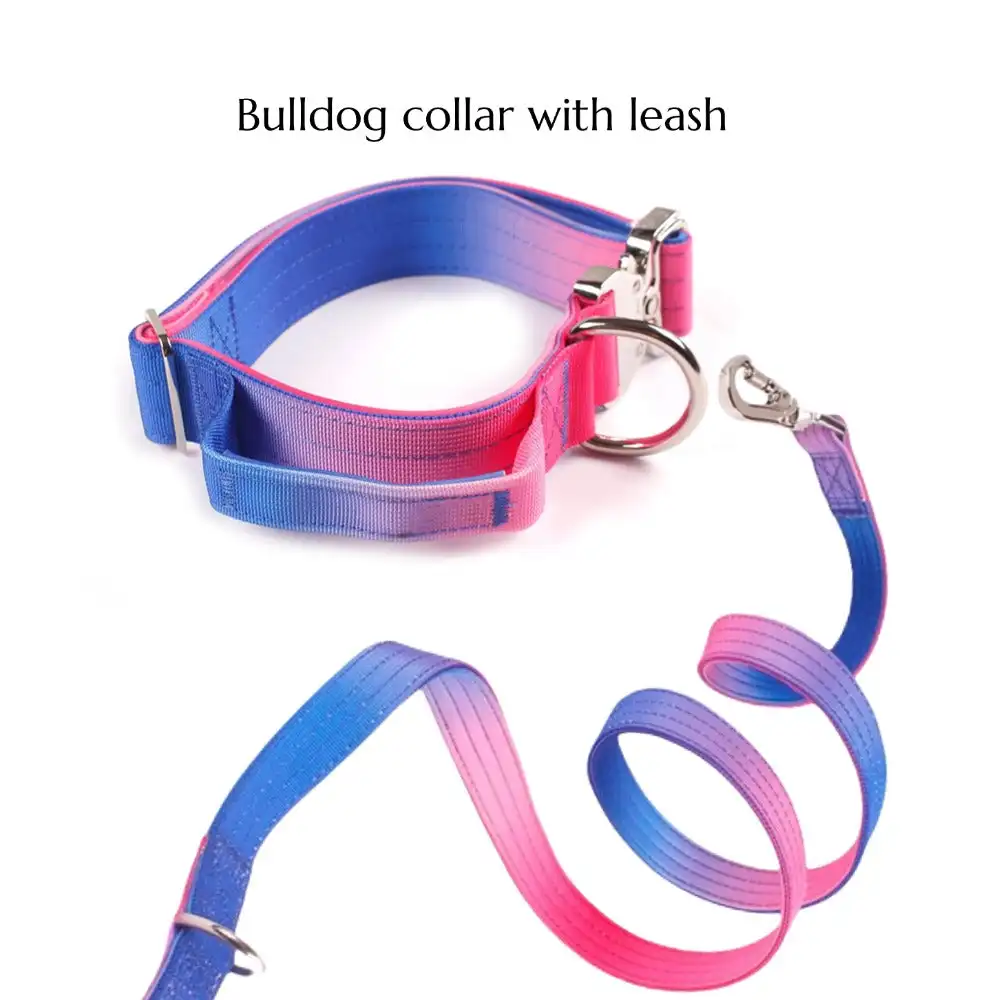 

Tactical dog collar and leash set Explosion-proof dog training collar Collar width 5cm Maximum load 400kg for medium large dogs