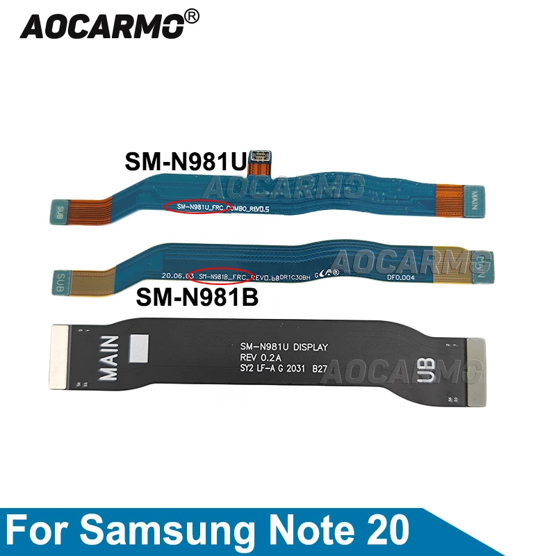 Aocarmo For Samsung Galaxy Note 20 SM-N981B 981U Wi-Fi Signal Antenna Connector Board LCD Screen Flex Cable Replacement Parts