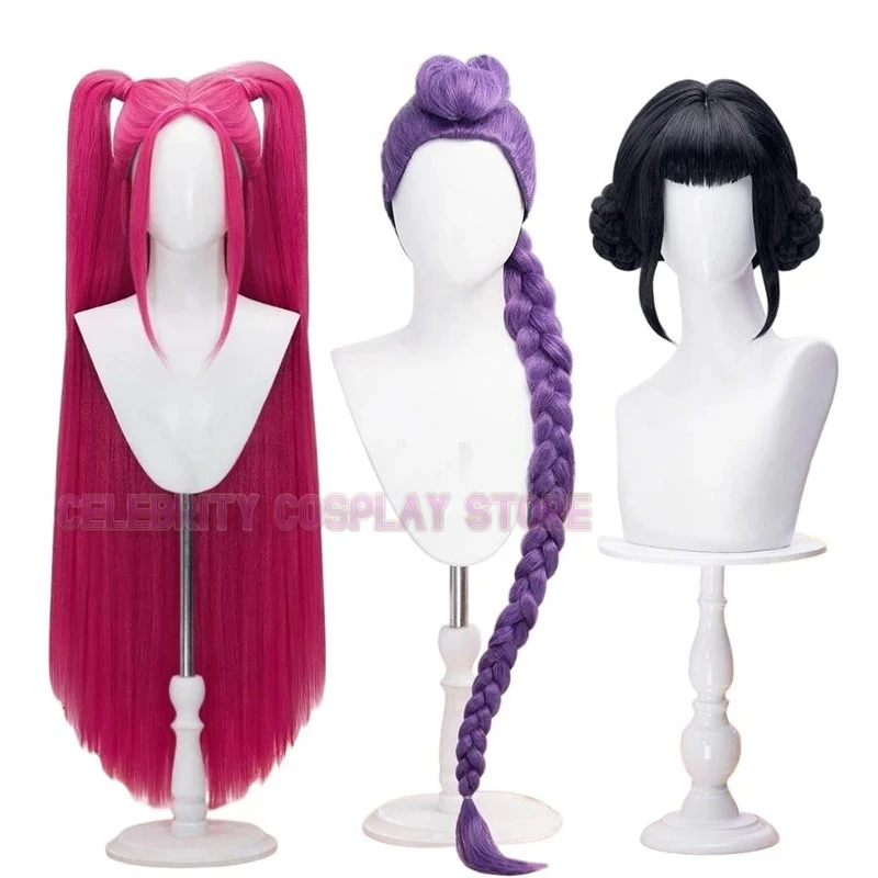 New 2026 Movie Hunters Rumi Mira Zoey Cosplay Wig Women Long Hair Heat Resistant Synthetic Wigs Halloween Prop