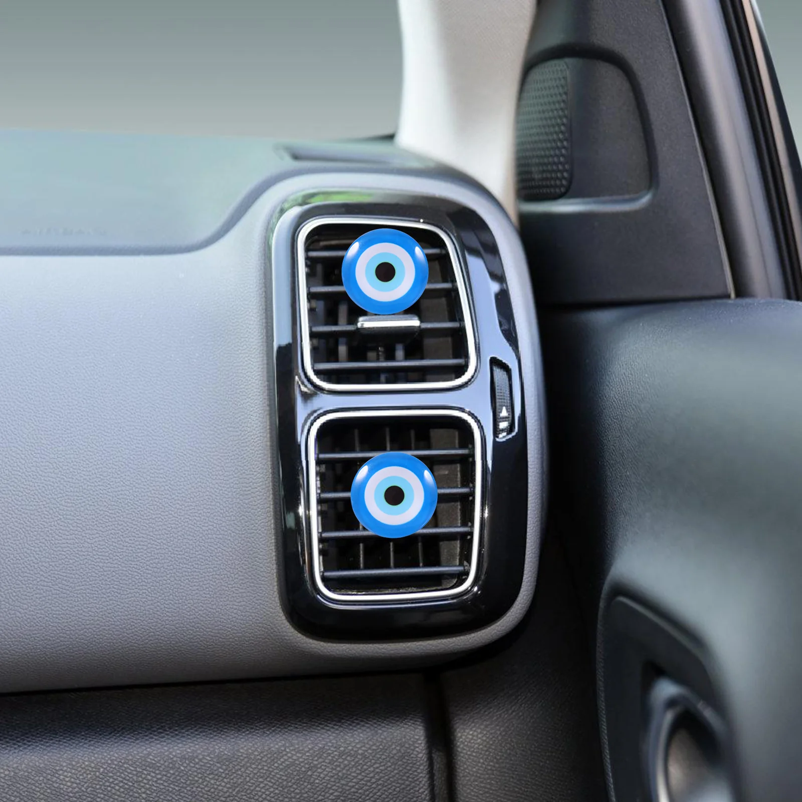 

6pcs Car Air Vent Clips Evil Eye Decorative Aroma Diffuser Freshener Blue Eyes Car Accessories Interior Dashboard Decor