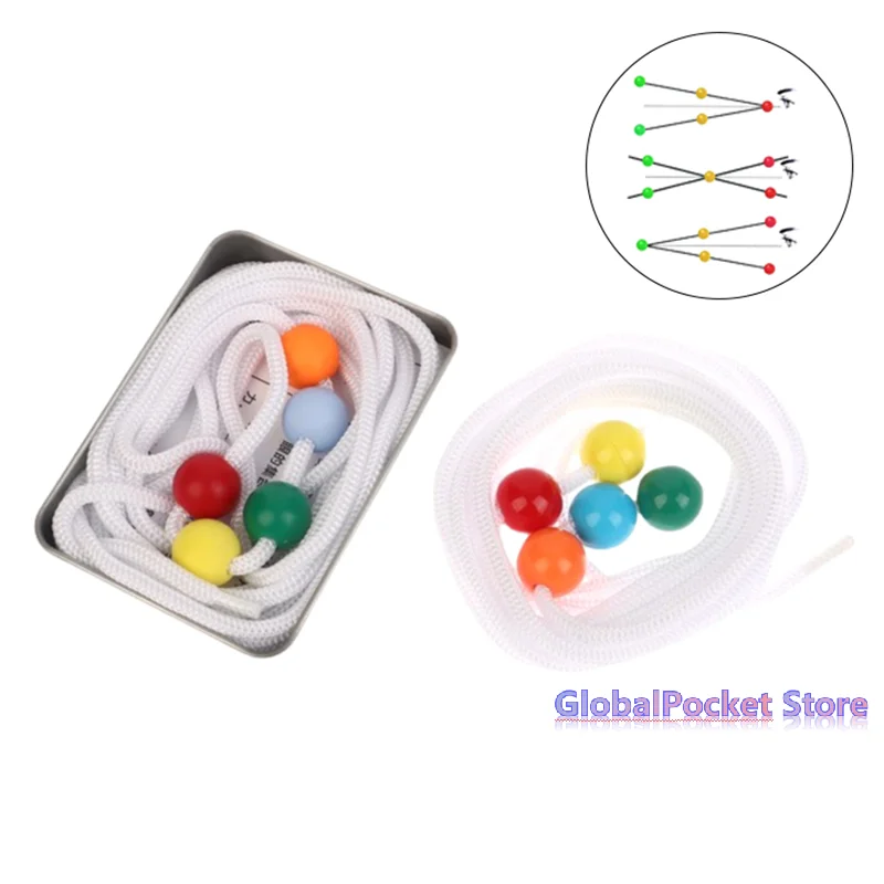 [TG823]Sports Eye Sight Train Five Beads Brock String Vision Convergence Insufficiency Training Tool Target Pointing Practice