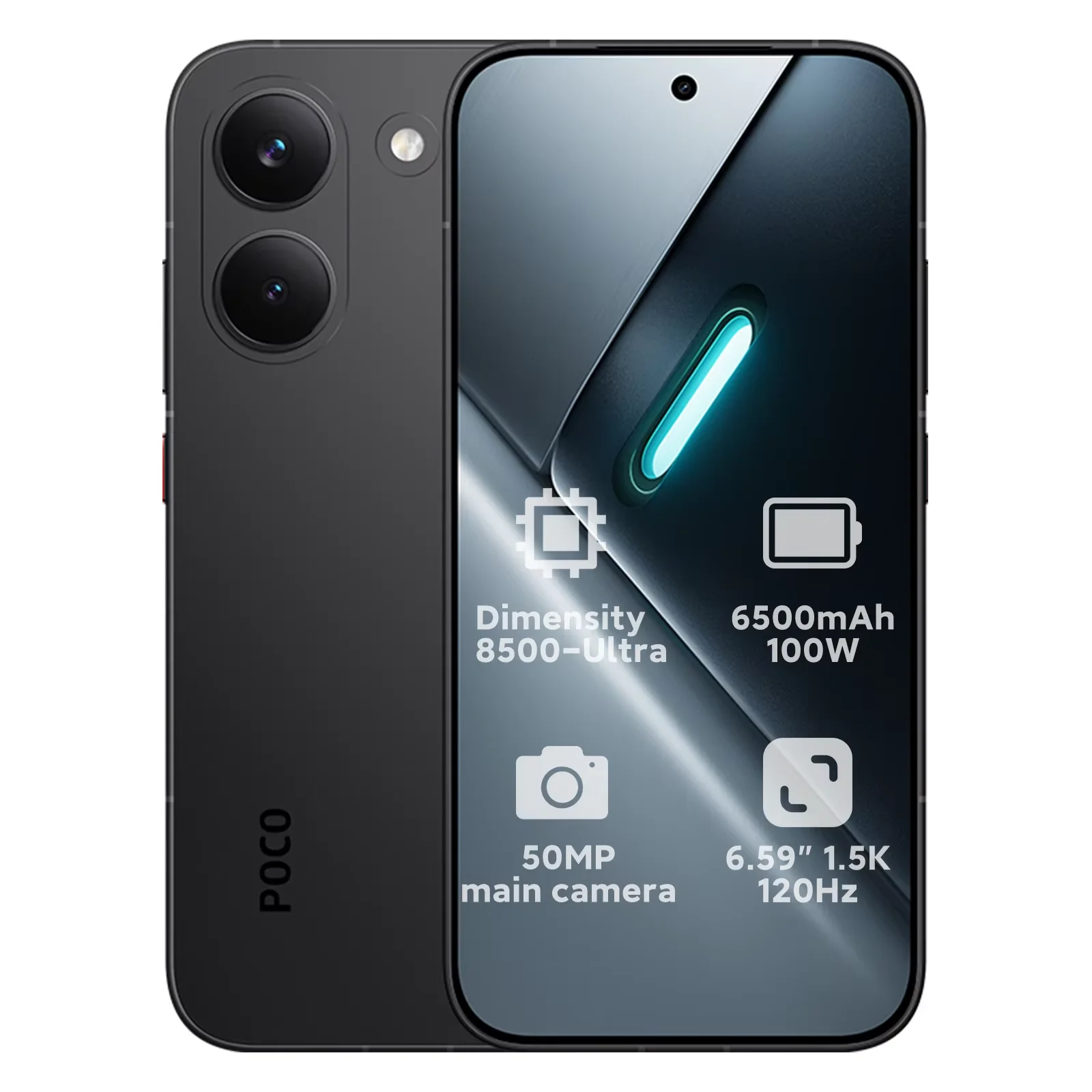 Wereldwijde versie POCO X8 Pro met Dimensity 8500-Ultra-processor, 6,59-inch 1,5K-scherm met 120 Hz, 6500 mAh (typisch) en 100 W HyperCharge