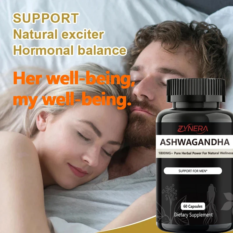 

Male Enhancing Natural Ashwagandha Capsules - Support Enhanced Vitality, Stamina & Energy, Drive Enhancing Supplement with Maca
