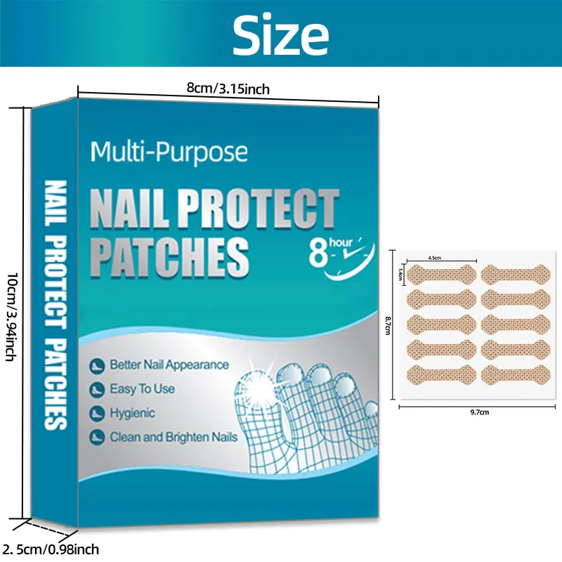 50-300 pezzi Toppe per protezione unghie, Toppe per unghie dei piedi, Adesivi per unghie per unghie Adesivi per unghie dei piedi per unghie dei piedi e delle unghie