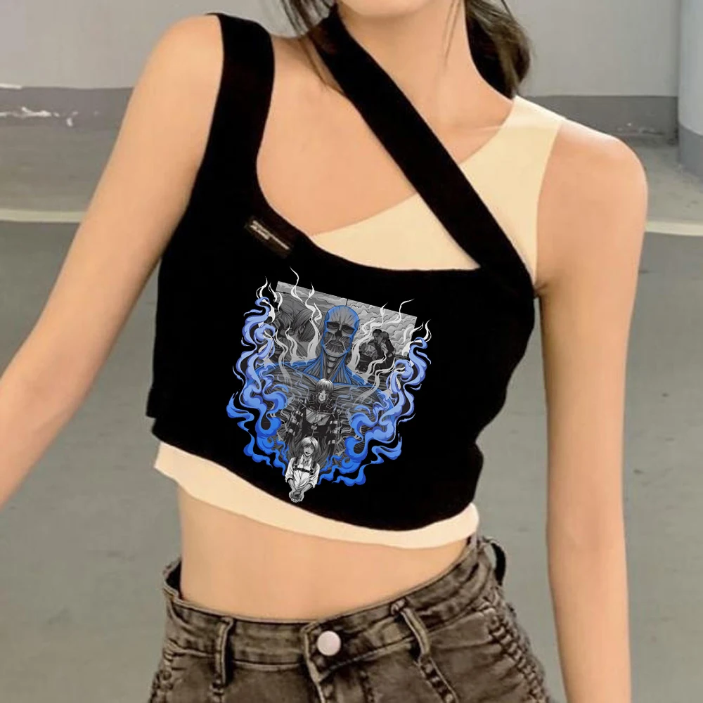 camiseta-cropped-attack-on-titan-para-adolescentes-estilo-jojifuku-gyaru-grunge-gotico-divertido-alternativa-liquidacao-gyaru-fofo