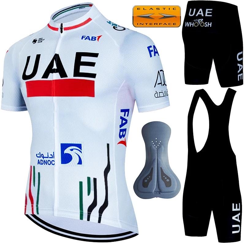 

Bycicle Men's Cycling Blouse UAE 2024 Professional Shirt Uniforms Jersey Man Pro Team Mtb Clothing Shorts Clothes Outfit Set Bib