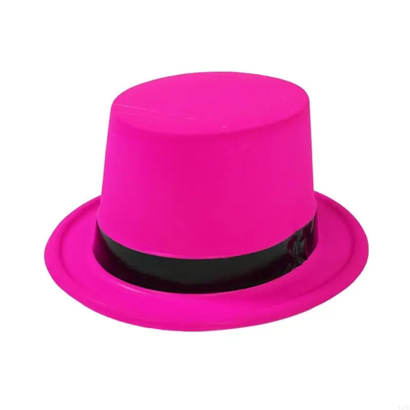 Y3NE Fluorescent Tall Hat Nightclub Hat for Music Festival Dramatic Event Headwear