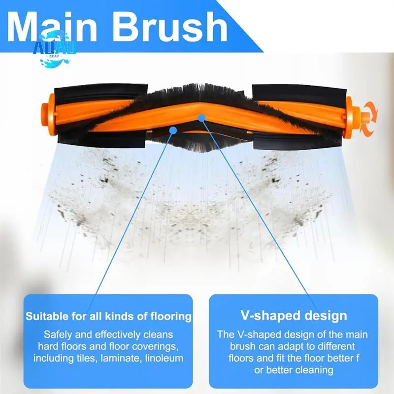 

AUAU-Accessories For Yeedi Vac Max, Vac Hybrid, Vac 2 Pro, Vac Station K760, For Ecovacs Ozmo Deebot T8 N8 Pro + Robot