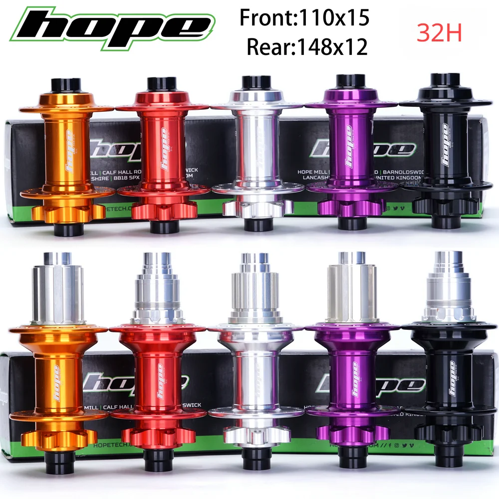 HOPE Pro 4 Hub Front 32H QR 20x110/15x100 Rear 12x142 Boost 12x148 / XD aluminum alloy forging CNC for DH AM FR ENDURO