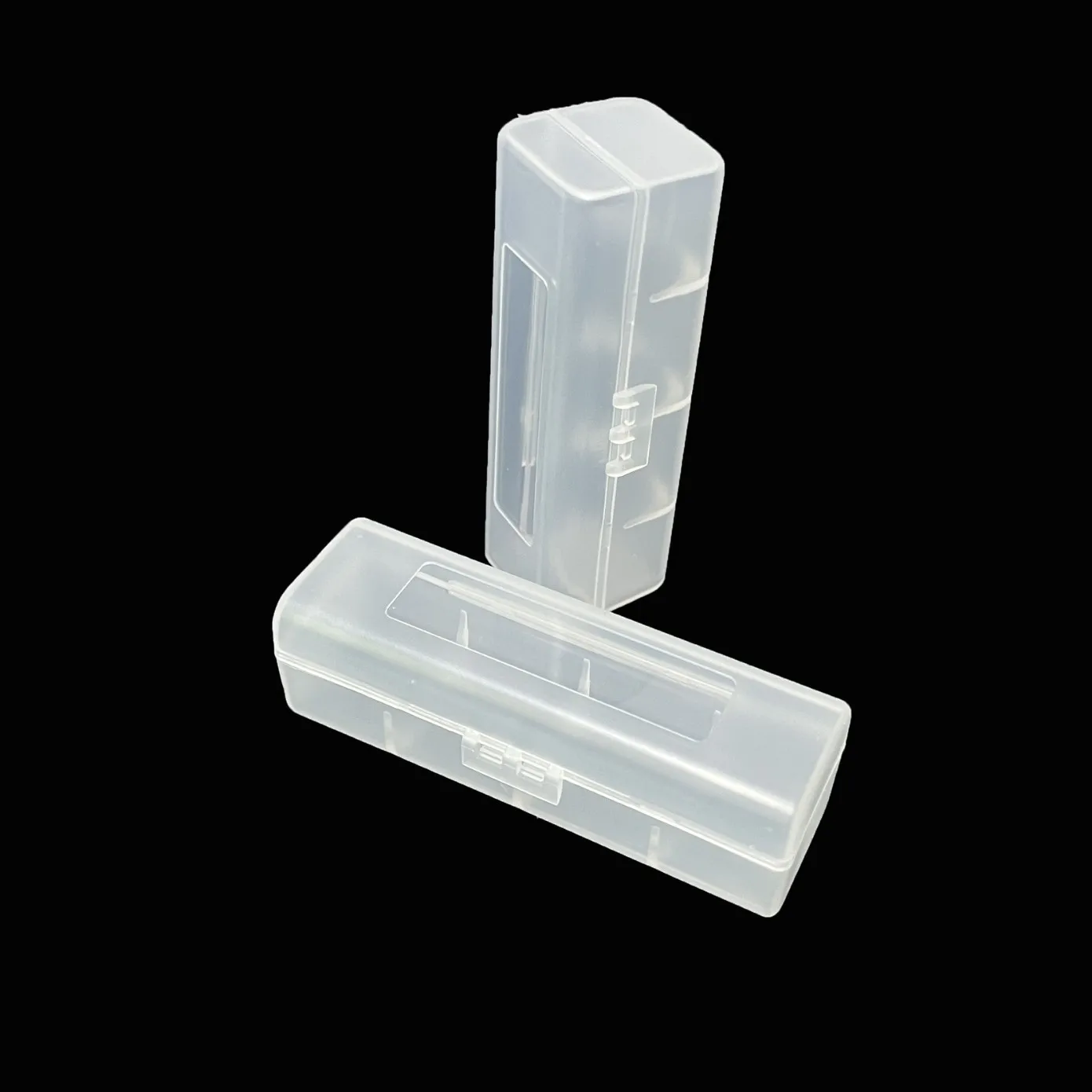 Transparent Plastic 18650 Battery Storage Case Battery Protective Box Portable Battery Organizer For Single 18650 Battery