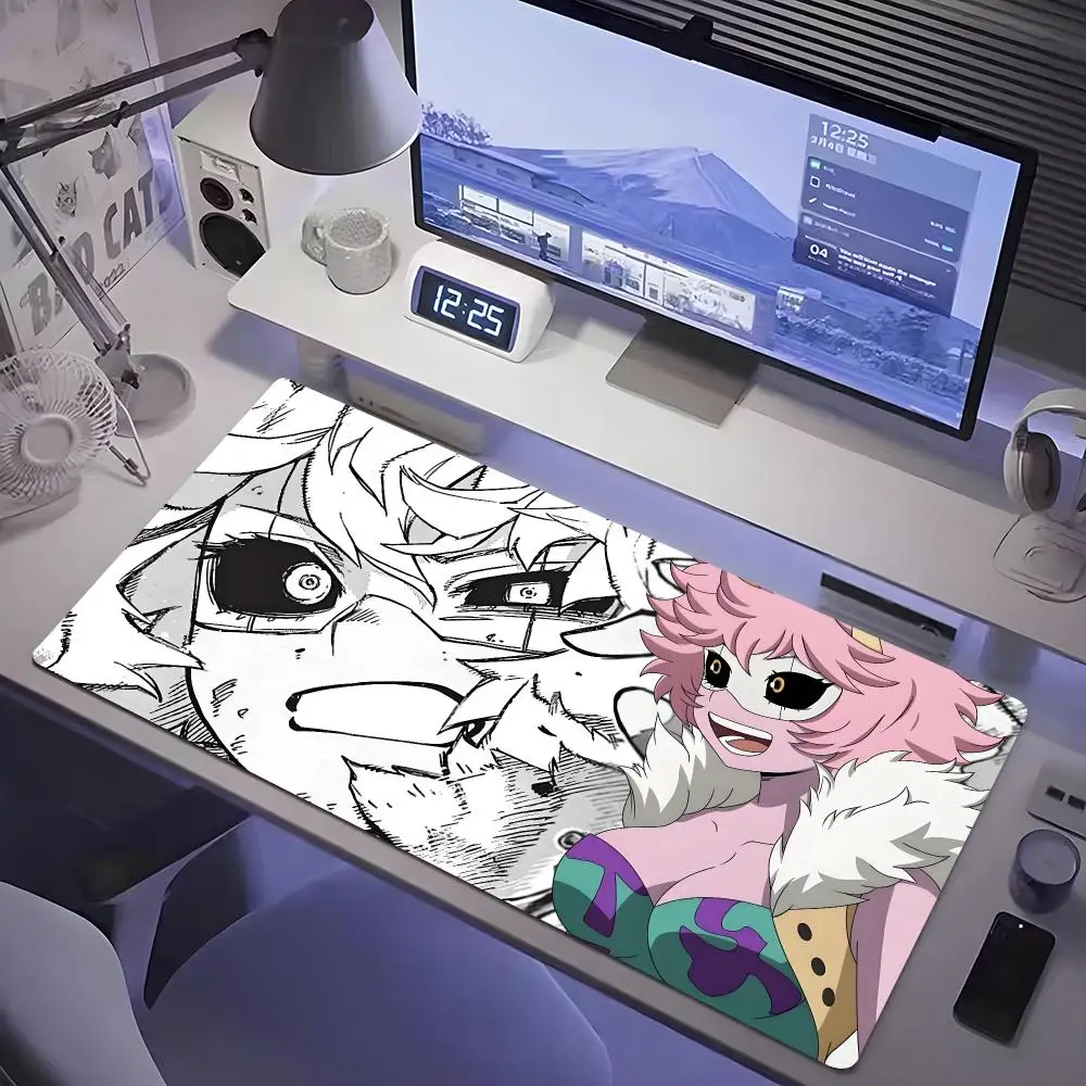 Mina Ashido My Hero Academia Mouse Pad Tablet mouse Pad Laptop desktop mate, cute HD Rainbow Gaming keyboard pad, Player, 90x40