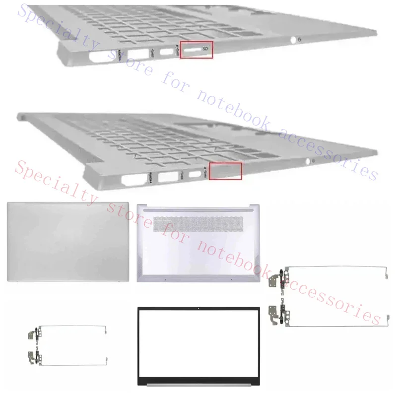 Pavilion 15-EH EG 15Z-EH TPN-Q245 TPN-Q246 LCD screen top cover, screen bezel, palm rest, bottom base, hinge