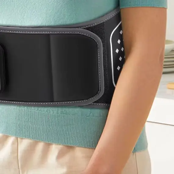 

Массажный пояс для талии с подогревом, вибрацией и воздушной компрессией, с функцией вытяжения поясничного отдела, электрический массажер для спины для снятия боли и расслабления мышц