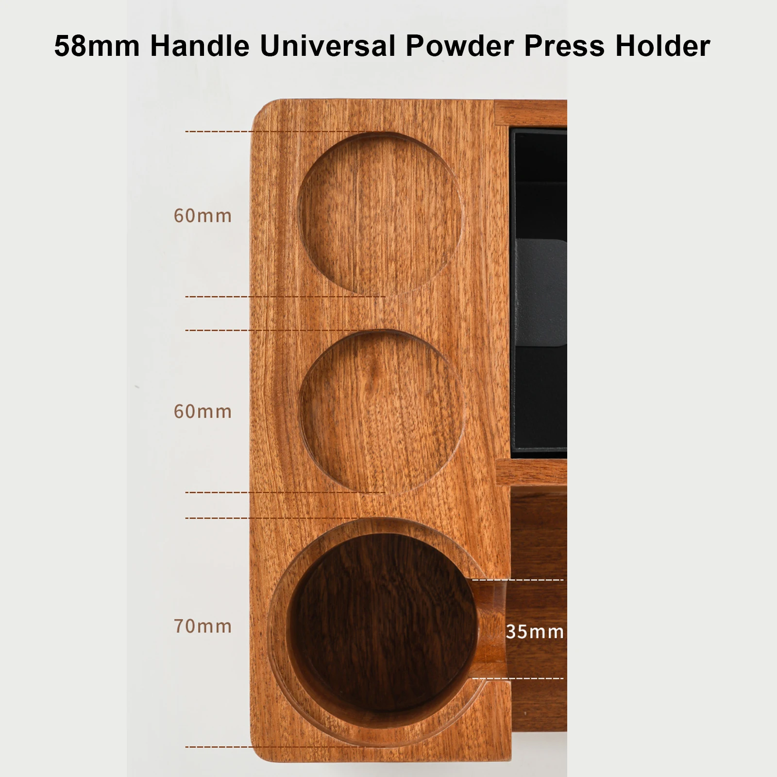 51/53/58mm universale in legno Coffee Knock Box rimovibile fondi di caffè secchio multifunzionale Espresso residuo secchio strumento di caffè