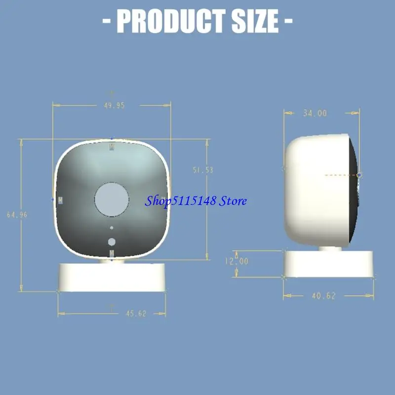 F3MA خلف كاميرا أمان Crystal Lucid 2K ، كاميرات مراقبة لاسلكية لأمن المنزل الداخلي ، كاميرات المراقبة المنزلية ، اللون