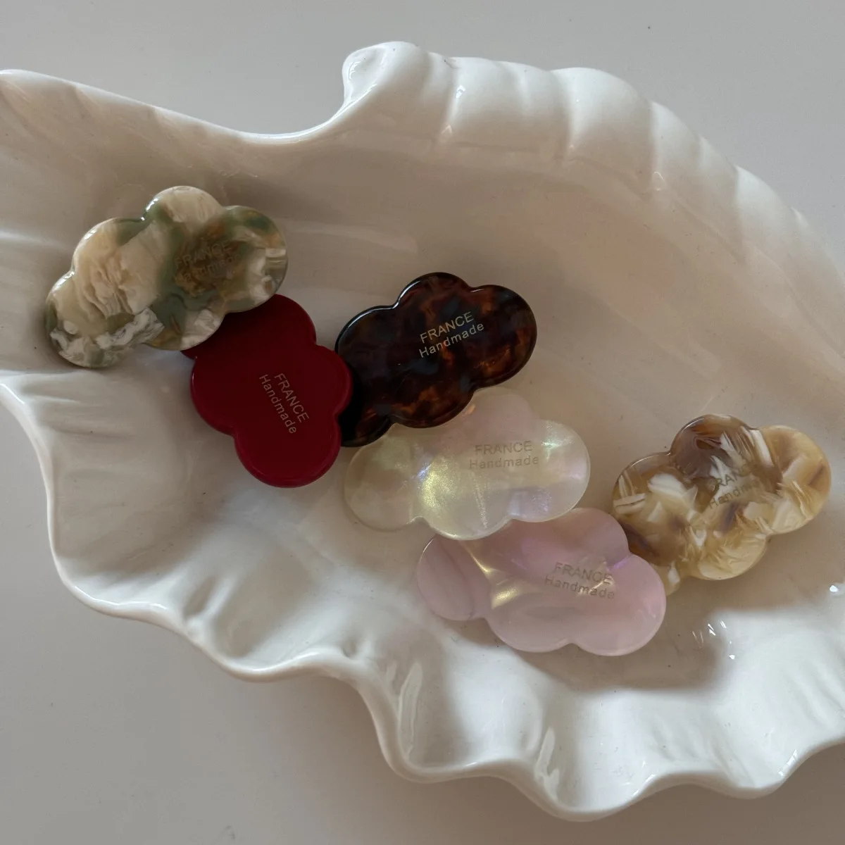 Hair Clip Acetate Flower Mini Side Fringe Holder Cute Sweet Lightweight Non Slip for Women Daily Office Party Travel Gift