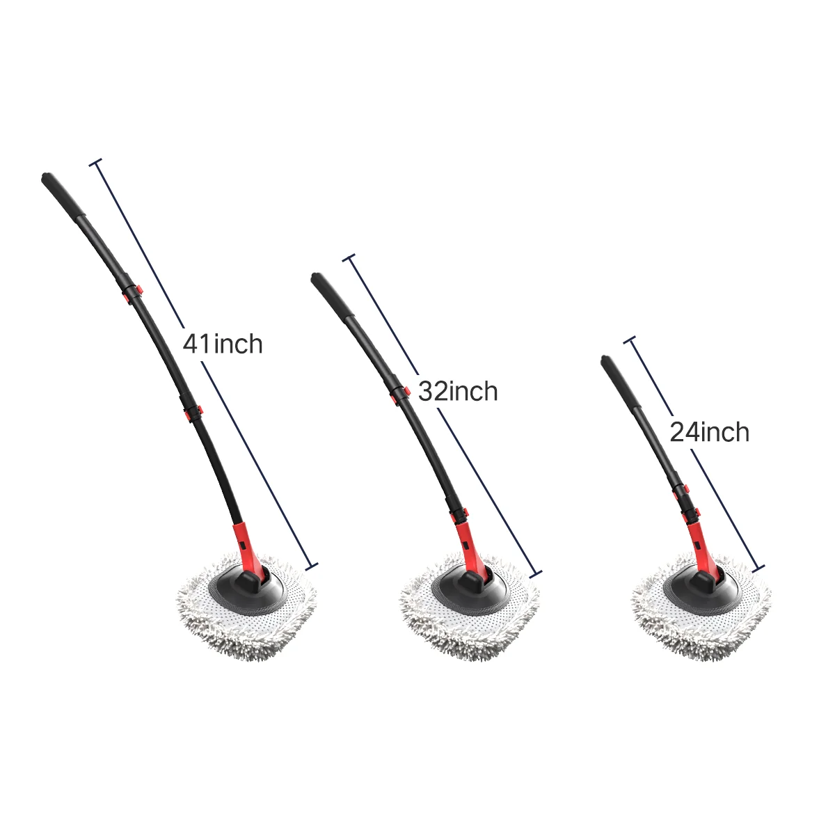 

Портативная автоматическая швабра для мойки автомобилей 41 дюйм - шланг 10 м, мягкая щетка без царапин для дома и улицы