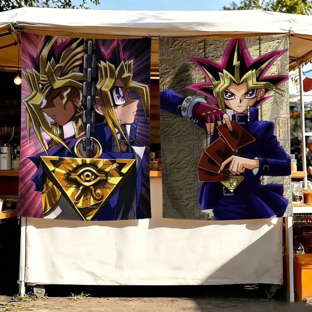 Anime Yu-Gi-Oh Y-Yugi Muto Flag Outdoor Decorations for Bedrooms Home Decor Items Banners Tapestry