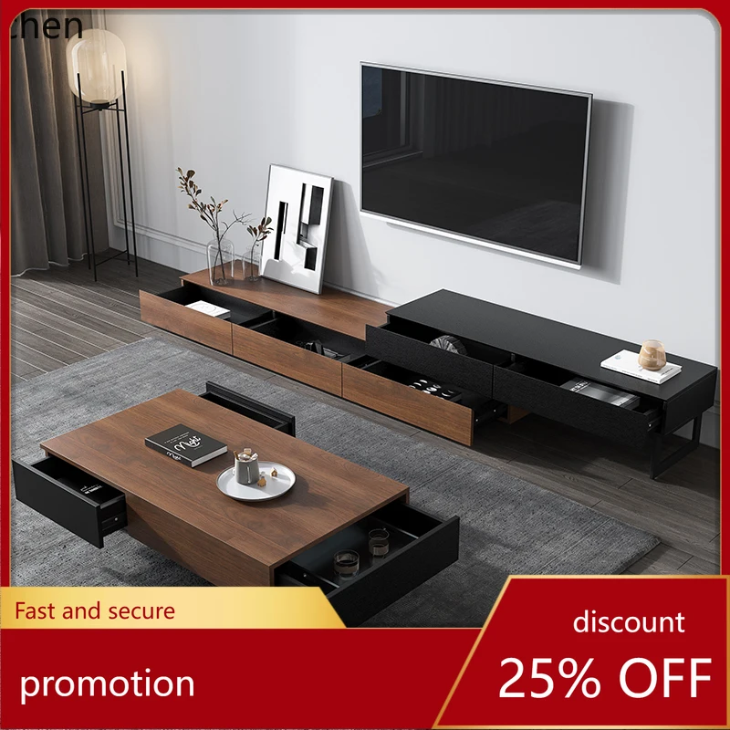HT electric several combination set modern simple living room small apartment telescopic Nordic cabinet land