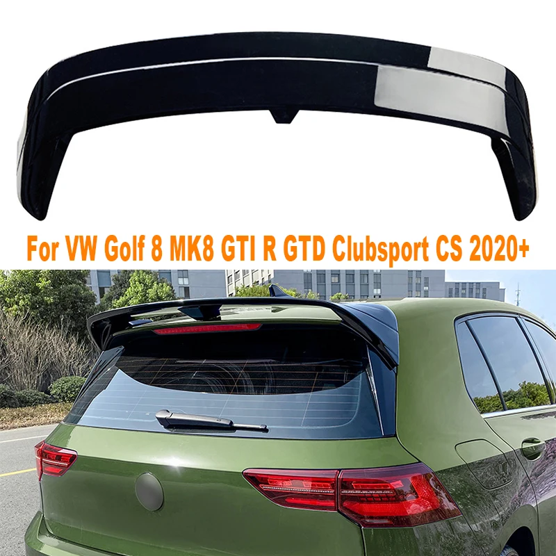 

For VW Golf 8 MK8 GTI R GTD Clubsport CS 2020+ Car Tail Wings Fixed Wind Spoiler Rear Wing Auto Decoration Accessories