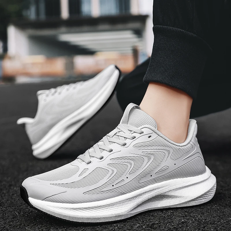 

Fashionable Casual Men's Sneakers Non-Slip Wear-Resistant Air Cushion Sneakers Outdoor Lightweight Breathable Mesh Running Shoes