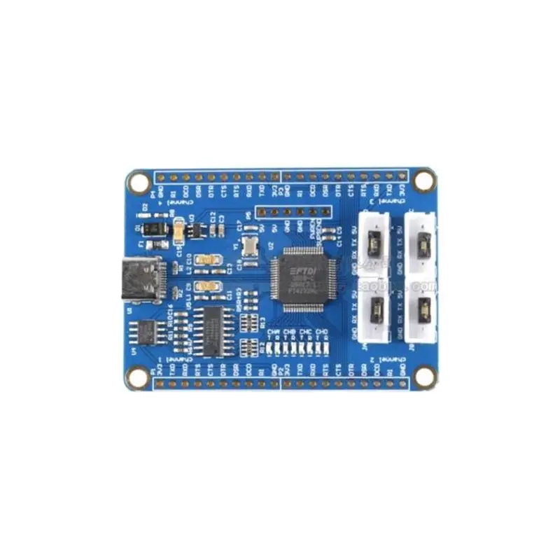 USB إلى 4-Way TTL المنفذ التسلسلي الأصلي FT4232HL رقاقة إلى متعدد القنوات 5 فولت 3.3 فولت