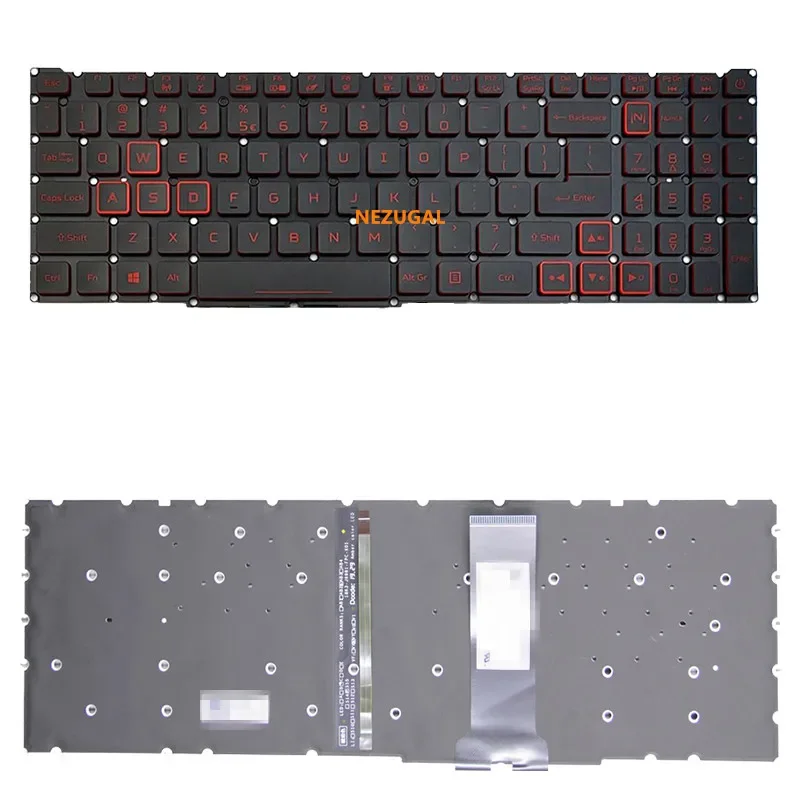 

Клавиатура с подсветкой США для Acer Shadow Knight 4 NITRO5 AN515-54/55 AN715-51, замена клавиатуры ноутбука N18C3